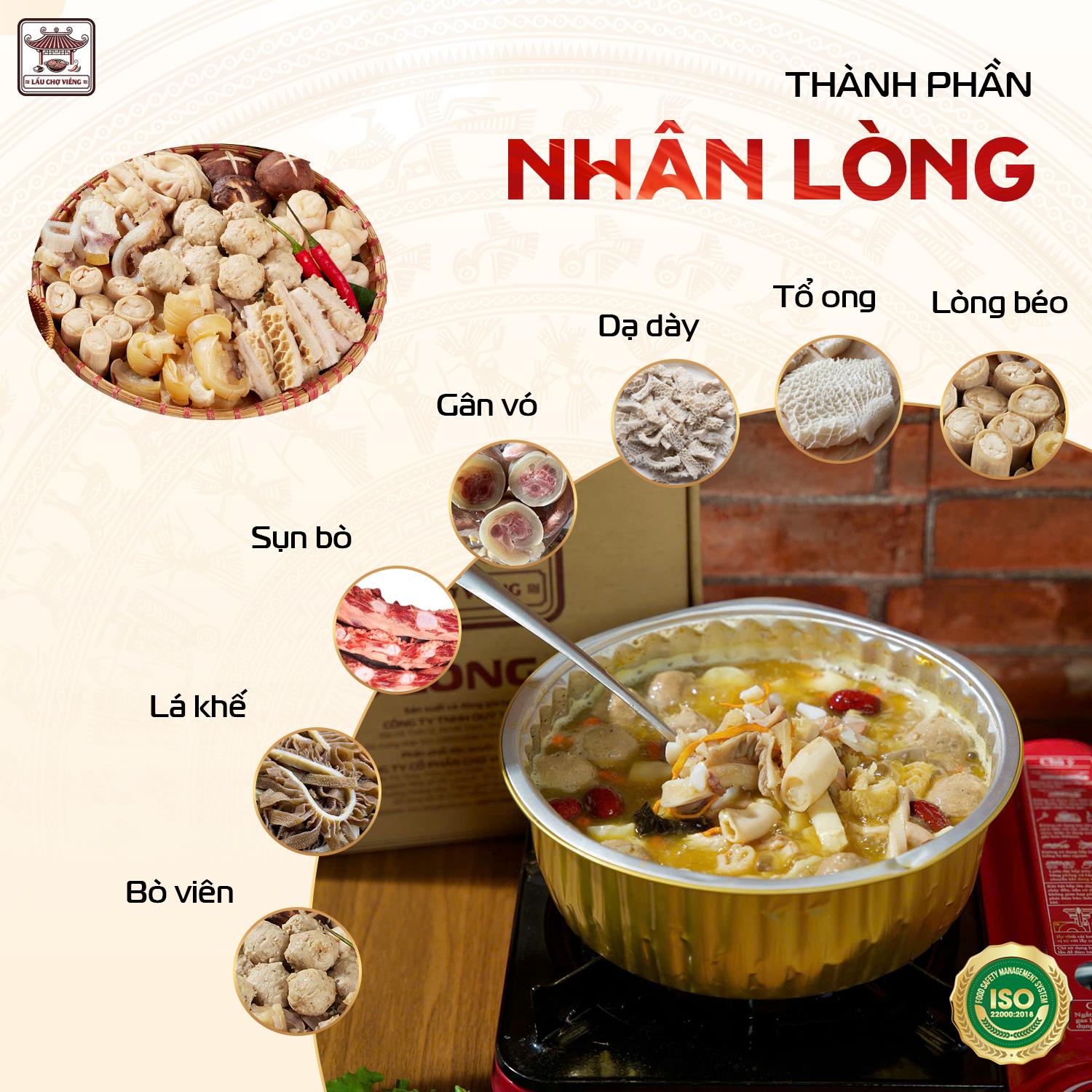 thành phần lẩu lòng bò