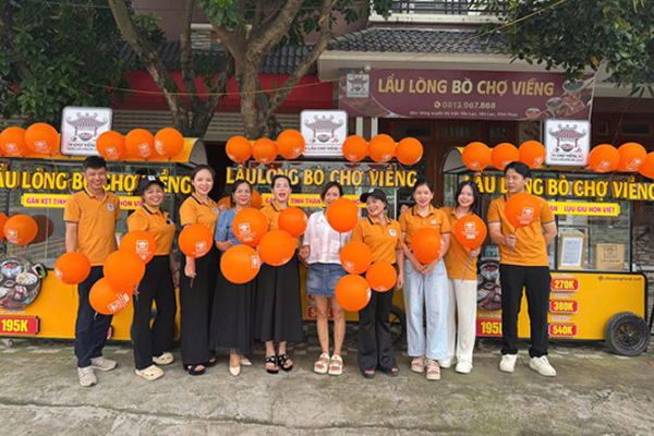 setup điểm bán lẩu thành công