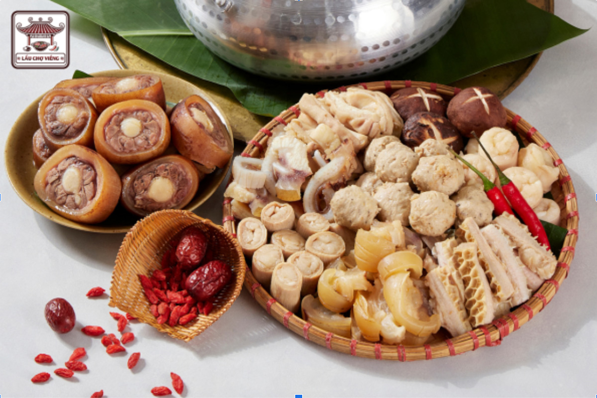 Nguyên liệu sạch sẽ tươi ngon