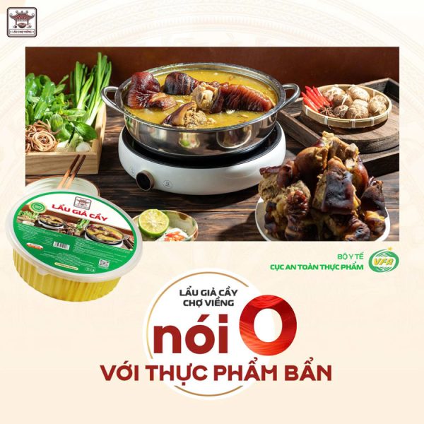 Lẩu giả cầy an toàn về sinh thực phẩm