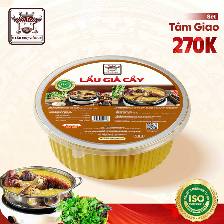 Set lẩu giả cầy tâm giao