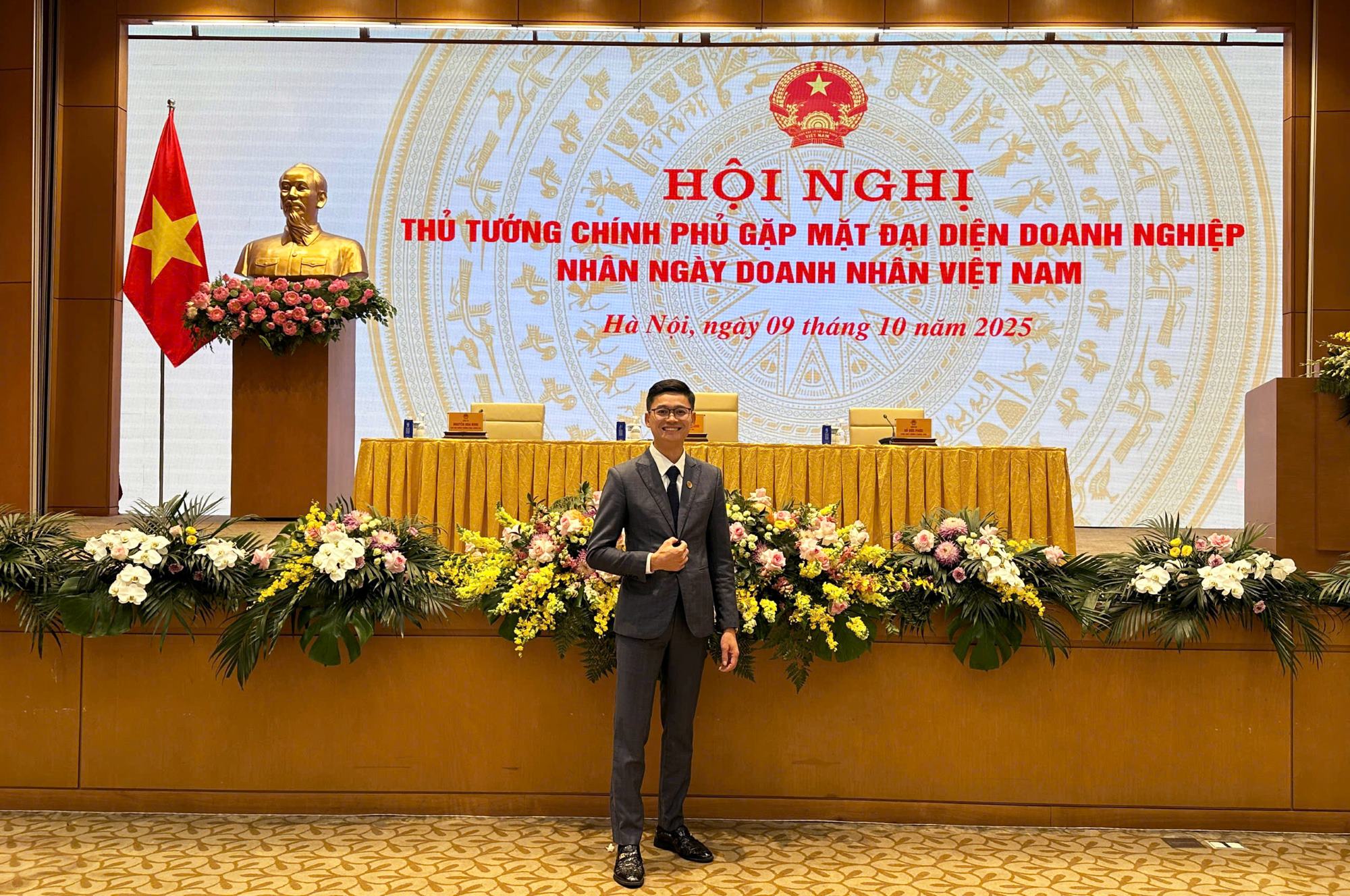 Tổng Giám đốc Chợ Viềng Food - Vũ Văn Khoa tham dự Hội nghị - Ảnh: VGP