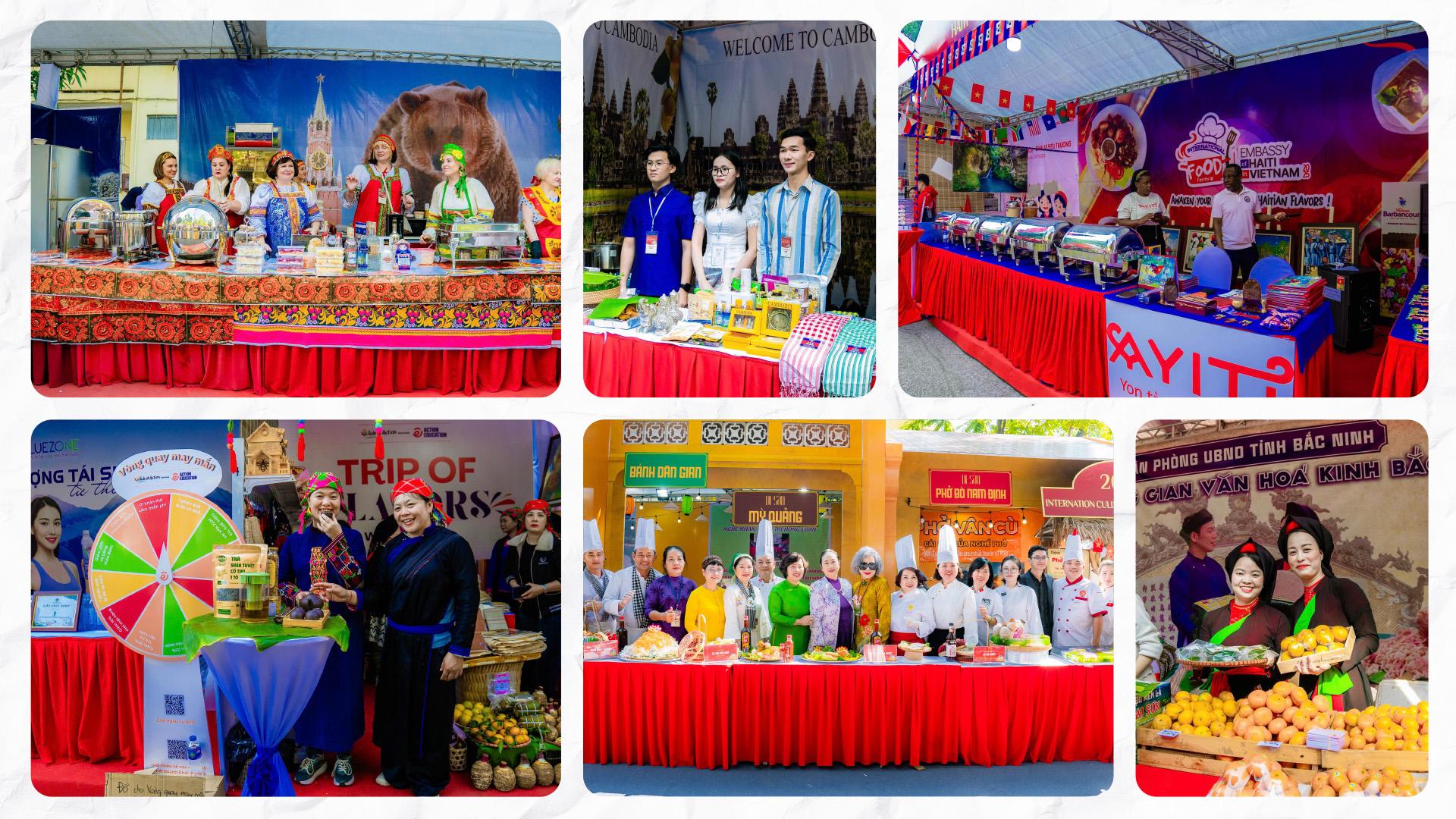 Không gian trải nghiệm đa sắc màu, nơi du khách có thể khám phá tinh hoa ẩm thực Việt Nam và thế giới trong cùng một hành trình - Ảnh: CVF