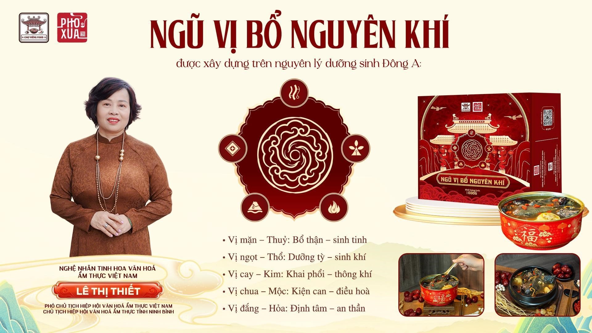  Ngũ Vị Bổ Nguyên Khí là sự kết nối giữa lịch sử - văn hóa - ẩm thực - sức khỏe 