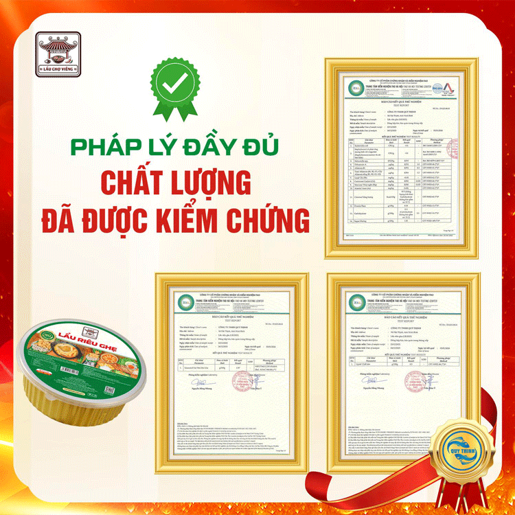Lẩu riêu ghẹ đã được kiểm chứng chất lượng