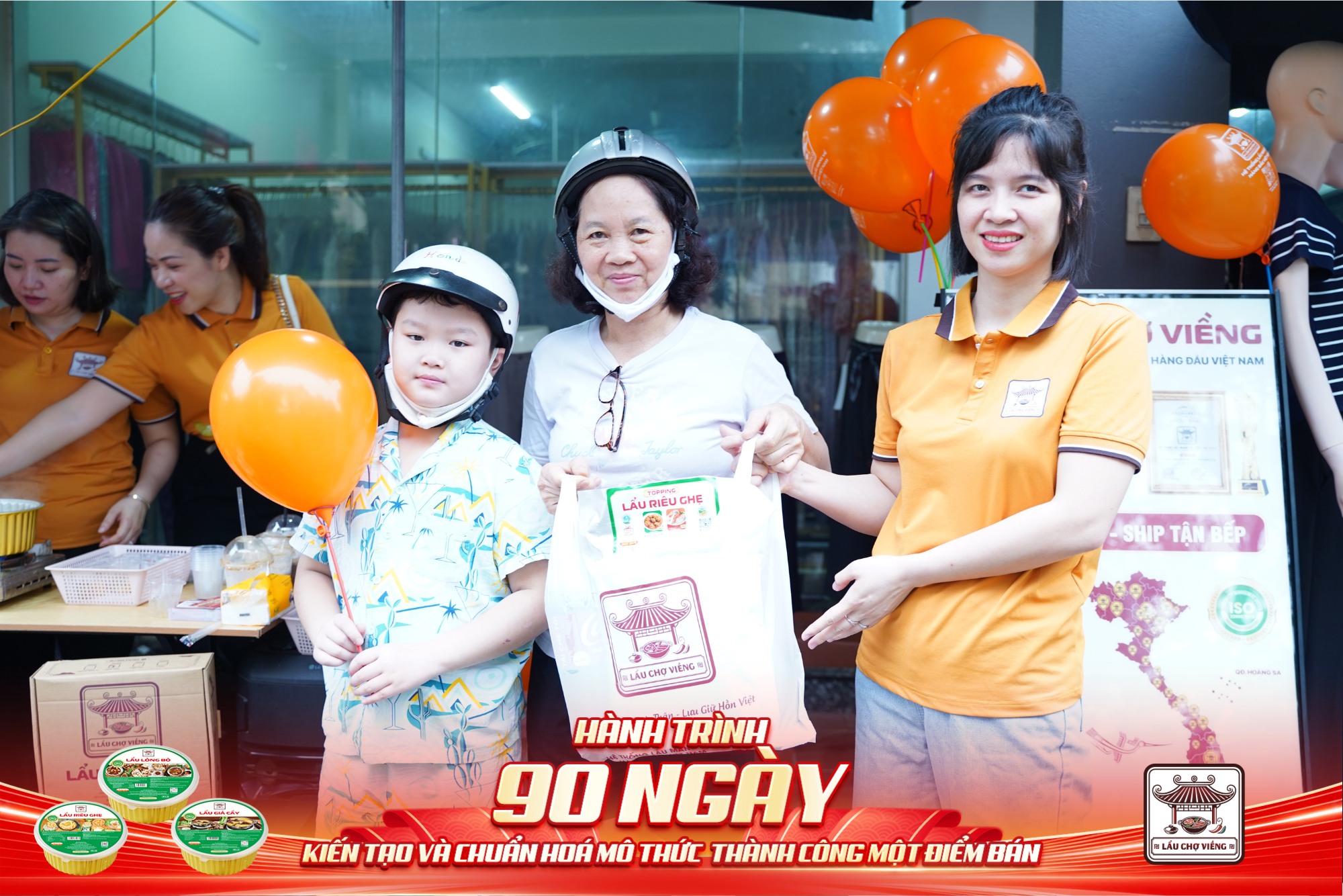 Điểm bán Lẩu Chợ Viềng tại Đông Anh phát sinh nhiều đơn hàng ngay tại điểm bán sau khi dùng thử