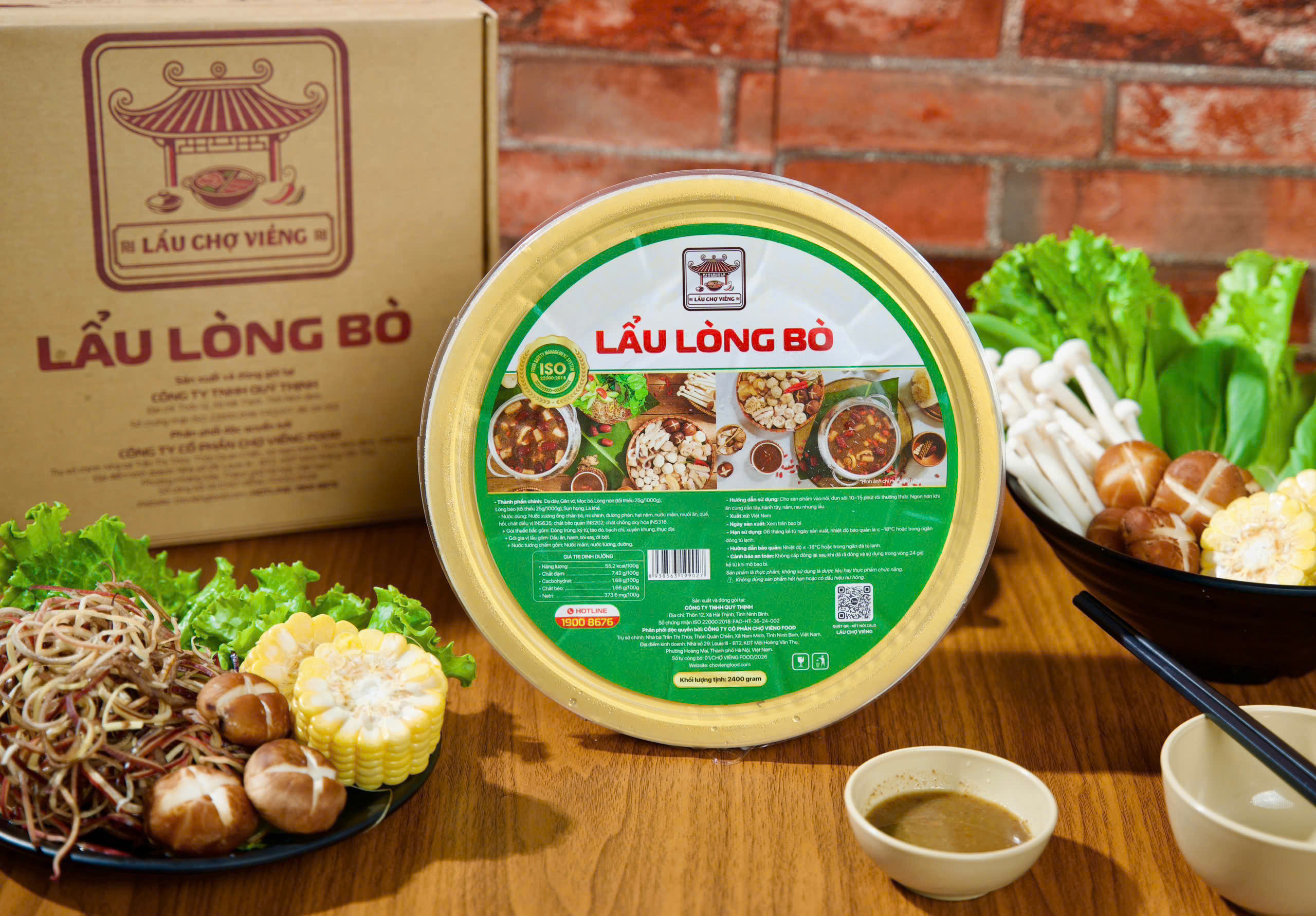 Set lẩu được đóng gói gọn gàng, thiết kế đun sôi ngay được trên bếp gas