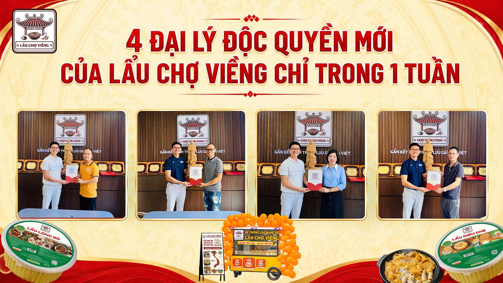 Liên tục gia nhập đại lý độc quyền Lẩu Chợ Viềng