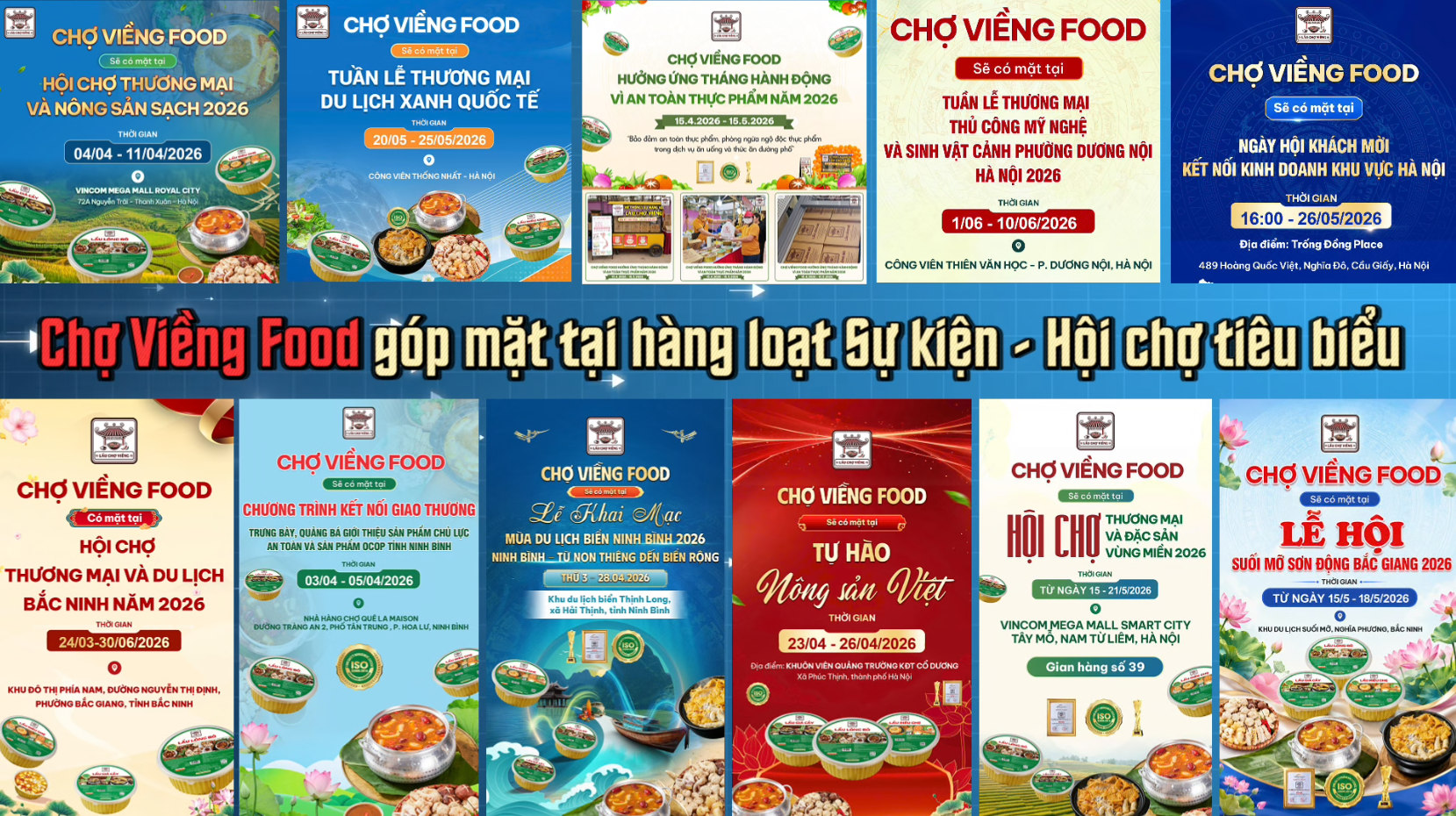Chợ Viềng Food tích cực kết nối thị trường qua hàng loạt hội chợ trên cả nước