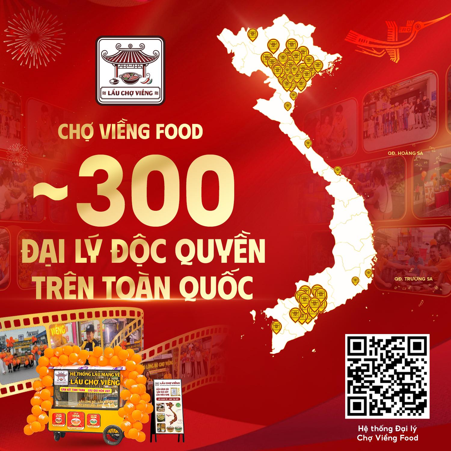 Gần 300 đại lý độc quyền gia nhập Chợ Viềng Food chỉ trong 1 năm