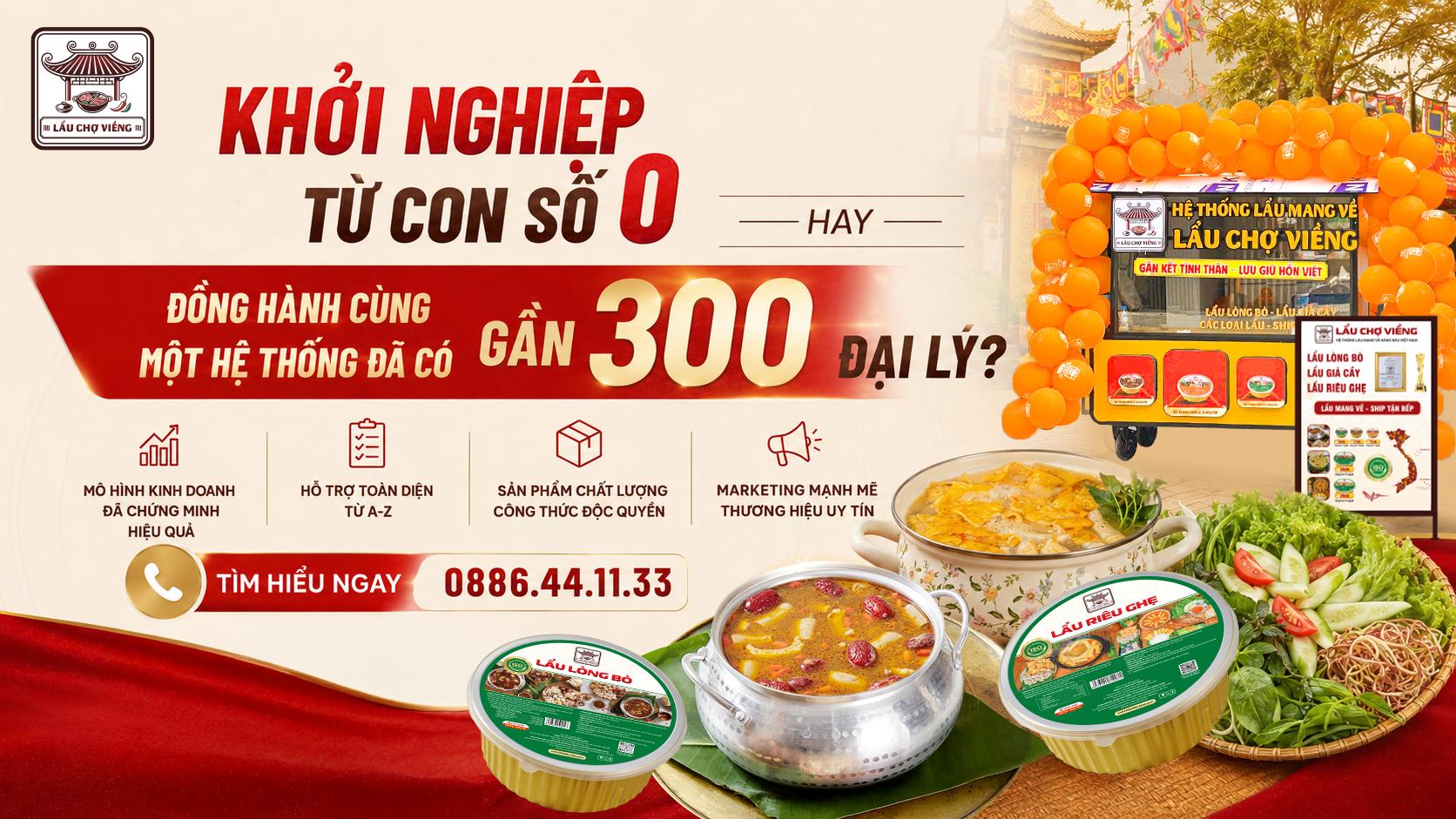 Khởi nghiệp - kinh doanh cùng Lẩu Chợ Viềng