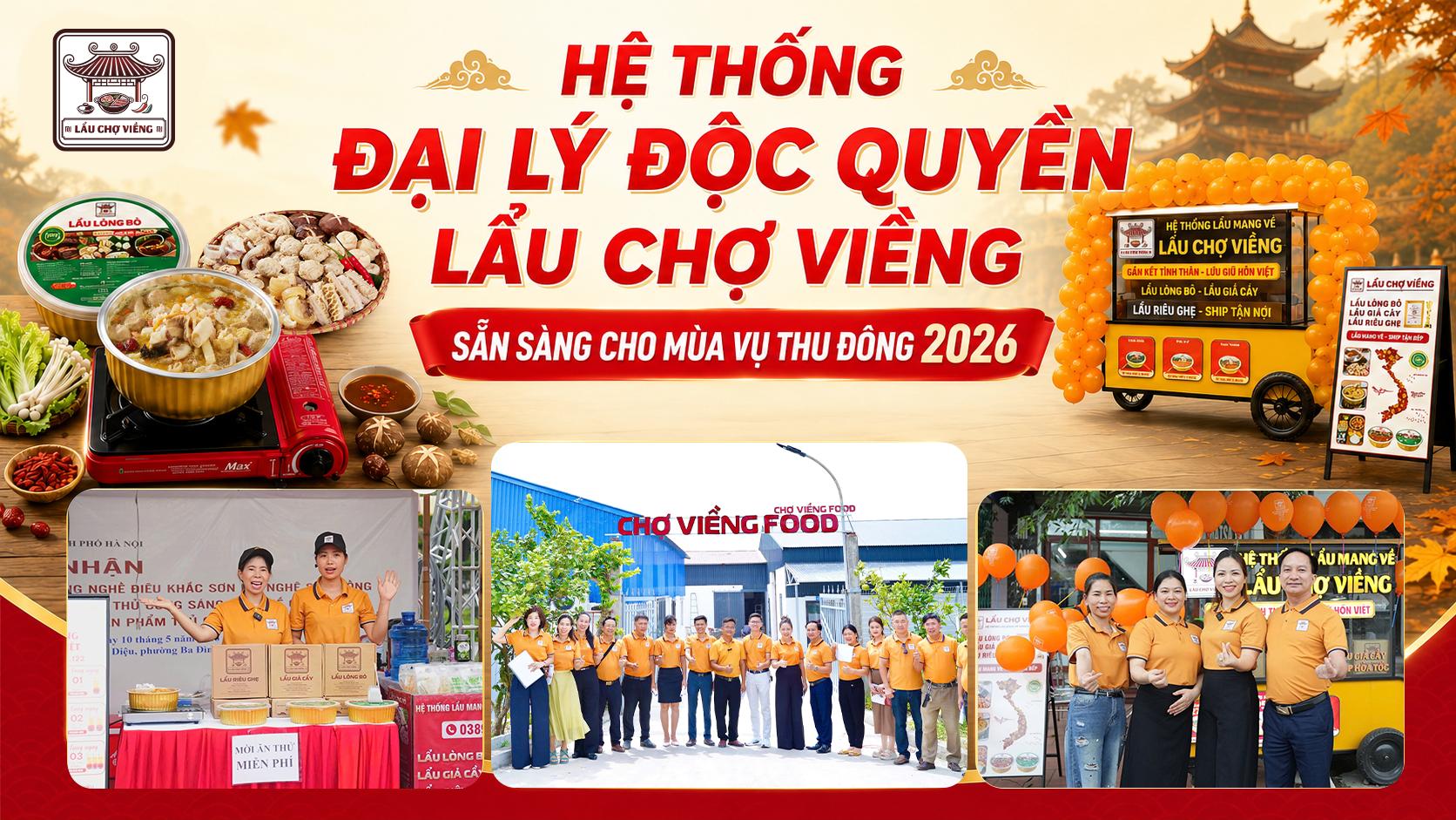 Hệ thống đại lý độc quyền Lẩu Chợ Viềng