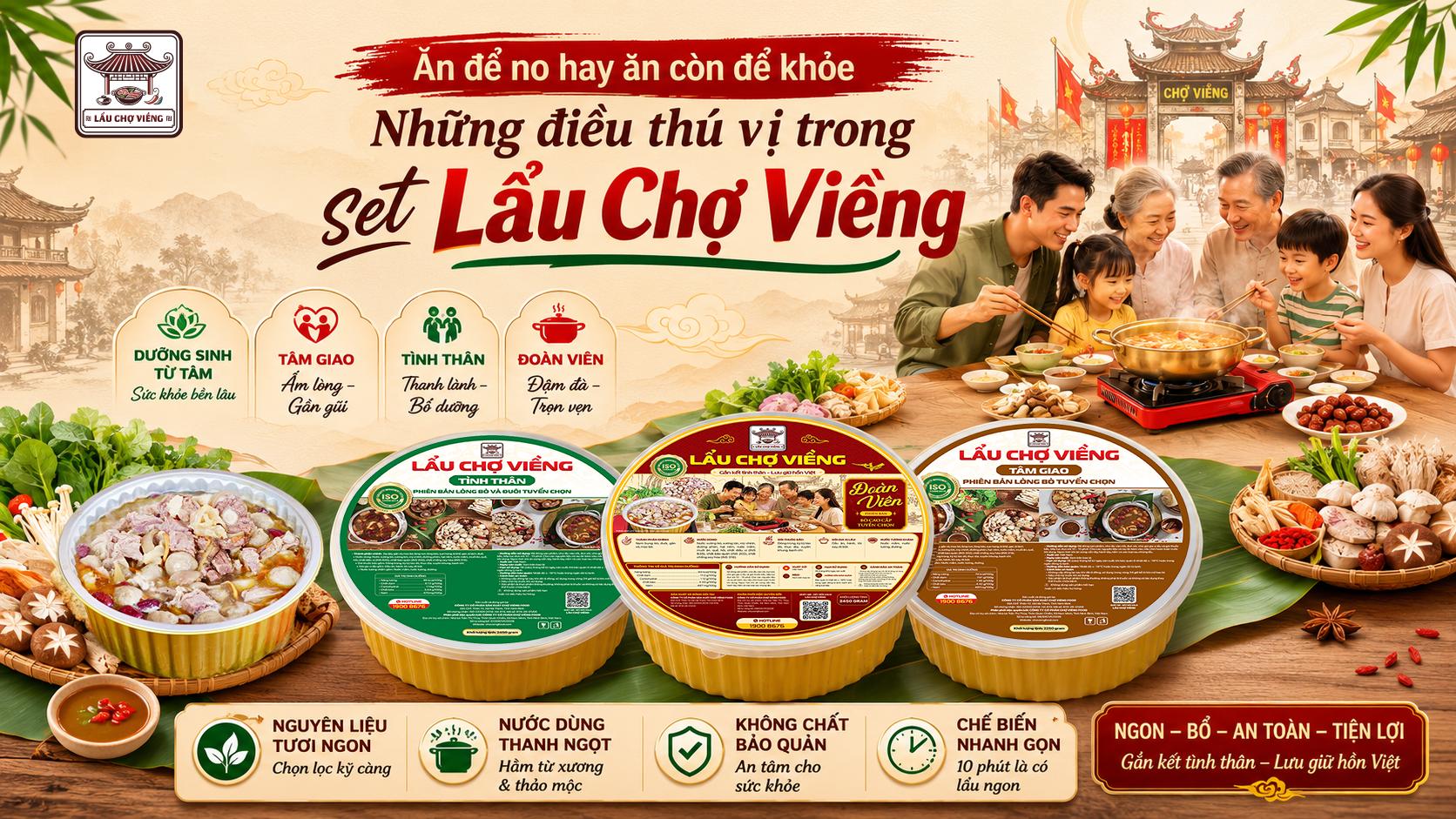 Lẩu Chợ Viềng có những gì