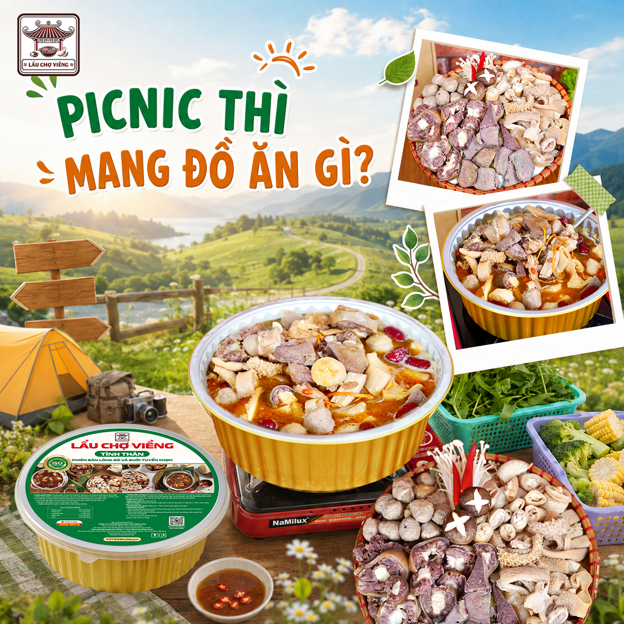 Dễ dàng mang theo trong những chuyến picnic