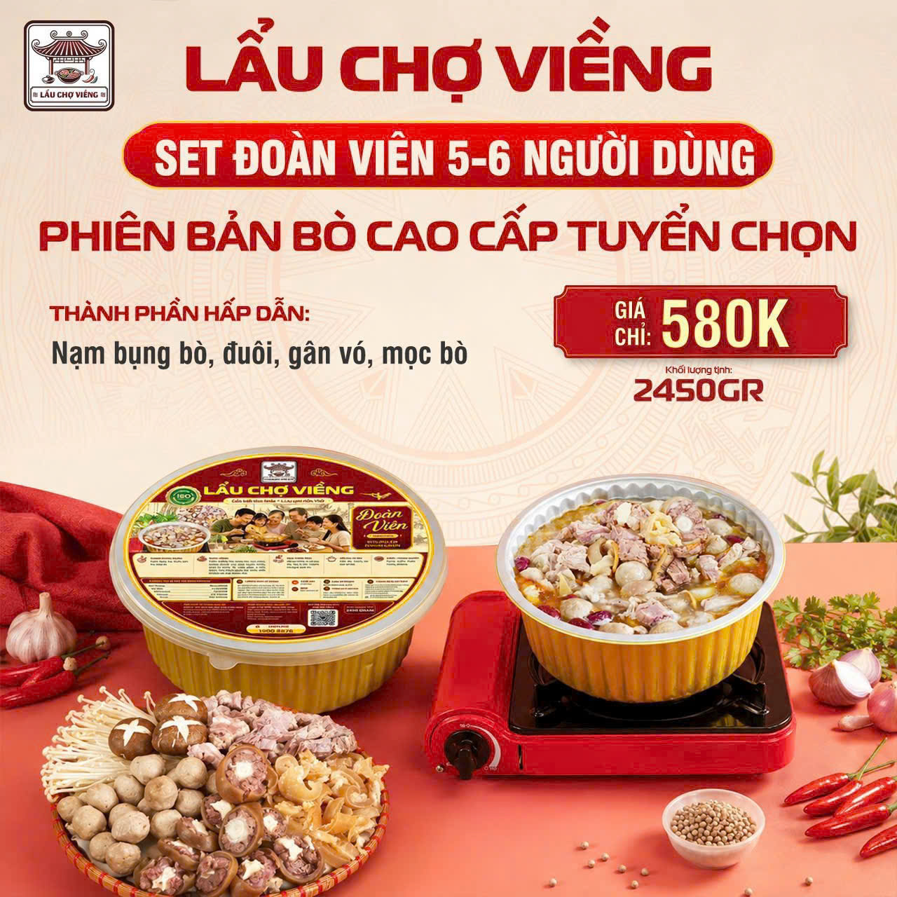 Lẩu Đoàn Viên - Phiên bản bò cao cấp tuyển chọn