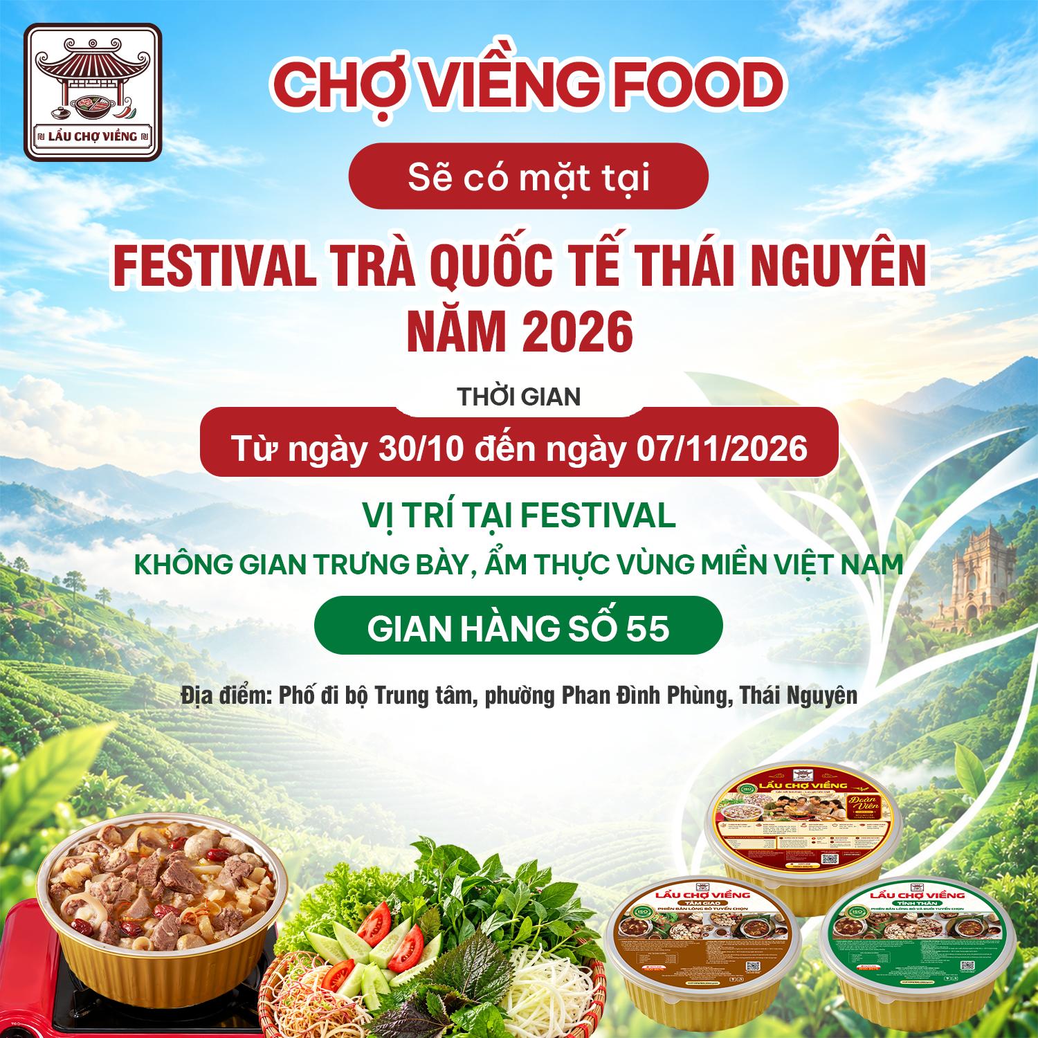 Chợ Viềng Food mang đến Festival những sản phẩm ẩm thực tiện lợi, đậm đà hương vị truyền thống
