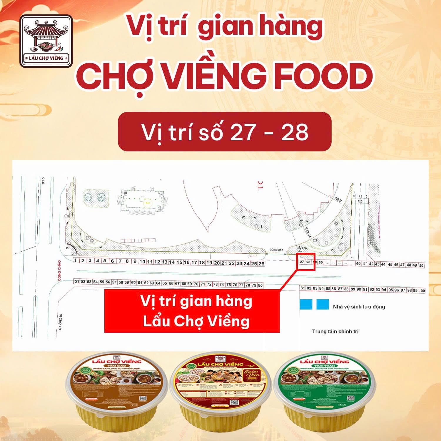 Gian hàng Lẩu Chợ Viềng tại sự kiện 150 năm Danh xưng Đông Anh